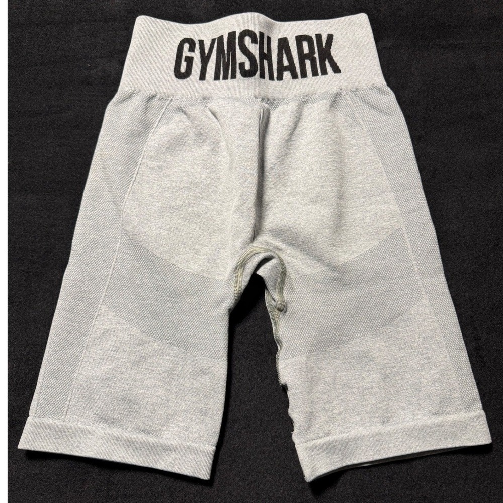 Gymshark Light Grey Seamless High Waisted Workout Shorts Women's Size S